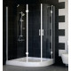 Душевой уголок Vegas Glass AFS-F 120*110 01 01 L стекло прозрачное, 120x110, прямоугольный-асимметричный, двери распашные