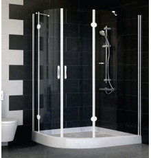 Душевой уголок Vegas Glass AFS-F 120*110 01 01 R стекло прозрачное, 120x110, прямоугольный-асимметричный, двери распашные
