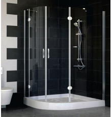Душевой уголок Vegas Glass AFS-F 120*110 08 01 R стекло прозрачное, 120x110, прямоугольный-асимметричный, двери распашные