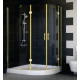 Душевой уголок Vegas Glass AFS-F 120*110 09 01 L стекло прозрачное, 120x110, прямоугольный-асимметричный, двери распашные