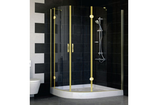 Душевой уголок Vegas Glass AFS-F 120*110 09 01 R стекло прозрачное, 120x110, прямоугольный-асимметричный, двери распашные