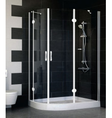 Душевой уголок Vegas Glass AFS-F 120*80 01 01 R стекло прозрачное, 120x80, прямоугольный-асимметричный, двери распашные