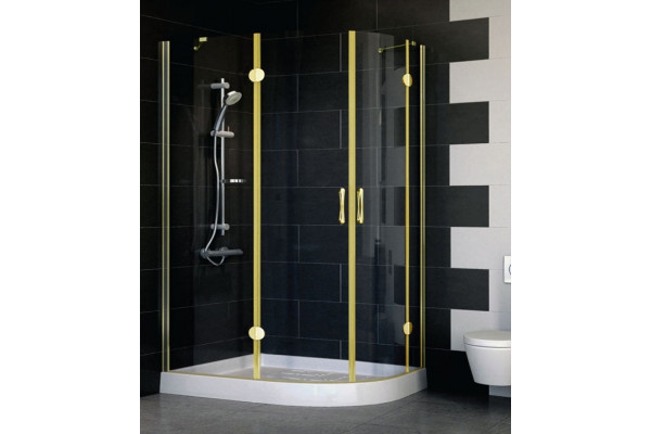 Душевой уголок Vegas Glass AFS-F 120*80 09 01 L стекло прозрачное, 120x80, прямоугольный-асимметричный, двери распашные