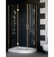 Душевой уголок Vegas Glass AFS-F 100*80 05 01 L стекло прозрачное, 100x80, прямоугольный-асимметричный, двери распашные