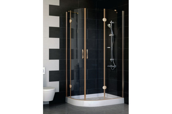 Душевой уголок Vegas Glass AFS-F 100*80 05 01 R стекло прозрачное, 100x80, прямоугольный-асимметричный, двери распашные