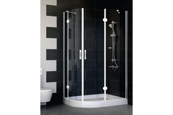 Душевой уголок Vegas Glass AFS-F 110*80 01 01 R стекло прозрачное, 110x80, прямоугольный-асимметричный, двери распашные