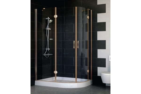 Душевой уголок Vegas Glass AFS-F 120*80 05 01 L стекло прозрачное, 120x80, прямоугольный-асимметричный, двери распашные