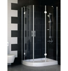 Душевой уголок Vegas Glass AFS-F 100*80 08 01 R стекло прозрачное, 100x80, прямоугольный-асимметричный, двери распашные