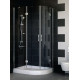 Душевой уголок Vegas Glass AFS-F 100*80 07 01 L стекло прозрачное, 100x80, прямоугольный-асимметричный, двери распашные