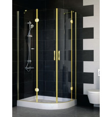 Душевой уголок Vegas Glass AFS-F 100*80 09 01 L стекло прозрачное, 100x80, прямоугольный-асимметричный, двери распашные