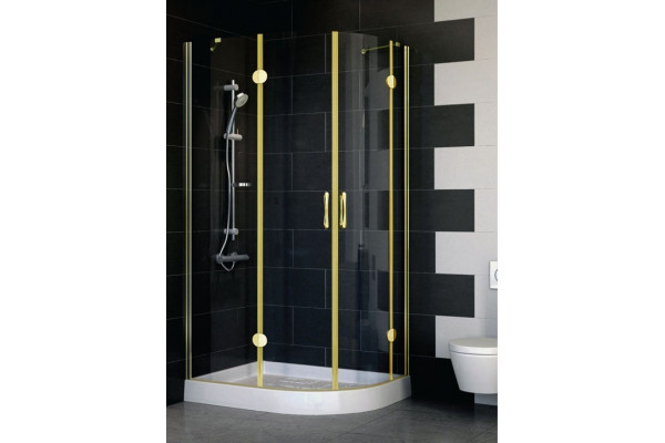 Душевой уголок Vegas Glass AFS-F 100*80 09 01 L стекло прозрачное, 100x80, прямоугольный-асимметричный, двери распашные