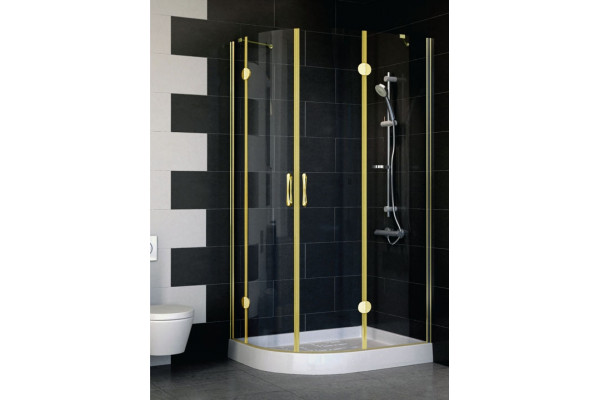 Душевой уголок Vegas Glass AFS-F 100*80 09 01 R стекло прозрачное, 100x80, прямоугольный-асимметричный, двери распашные