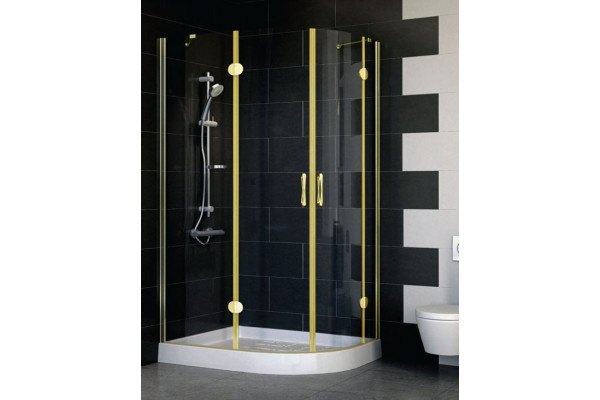 Душевой уголок Vegas Glass AFS-F 110*80 09 01 L стекло прозрачное, 110x80, прямоугольный-асимметричный, двери распашные