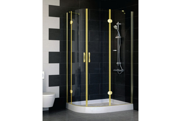 Душевой уголок Vegas Glass AFS-F 110*80 09 01 R стекло прозрачное, 110x80, прямоугольный-асимметричный, двери распашные