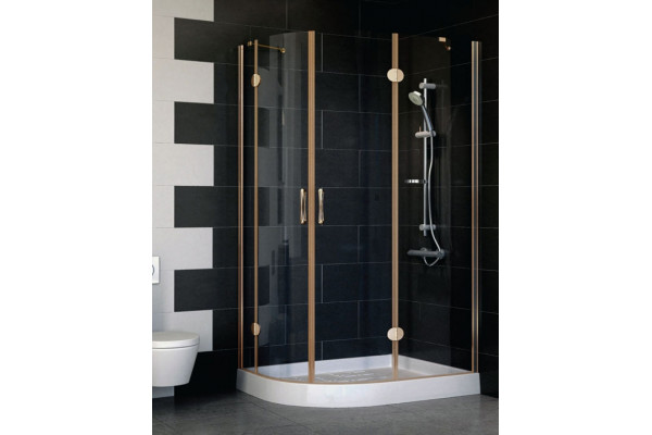 Душевой уголок Vegas Glass AFS-F 110*80 05 01 R стекло прозрачное, 110x80, прямоугольный-асимметричный, двери распашные