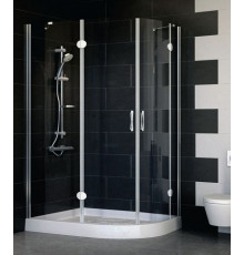Душевой уголок Vegas Glass AFS-F 120*80 08 01 L стекло прозрачное, 120x80, прямоугольный-асимметричный, двери распашные