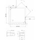 Душевой уголок Vegas Glass AFA 0090 01 01 стекло прозрачное, 90x90, квадратный, двери распашные