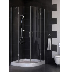 Душевой уголок Vegas Glass AFS 0090 07 01 стекло прозрачное, 90x90, четверть круга, двери распашные