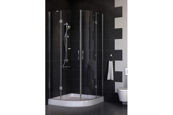 Душевой уголок Vegas Glass AFS 0090 07 01 стекло прозрачное, 90x90, четверть круга, двери распашные