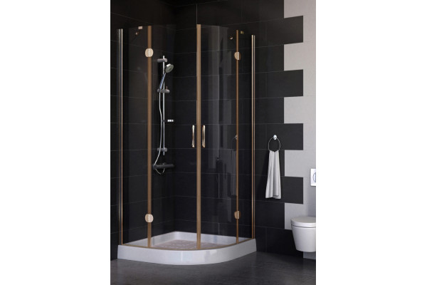 Душевой уголок Vegas Glass AFS 0090 05 01 стекло прозрачное, 90x90, четверть круга, двери распашные