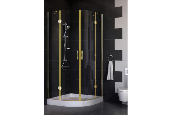 Душевой уголок Vegas Glass AFS 0090 09 01 стекло прозрачное, 90x90, четверть круга, двери распашные