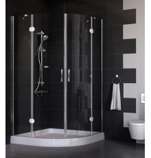 Душевой уголок Vegas Glass AFS 0110 08 01 стекло прозрачное, 110x110, четверть круга, двери распашные