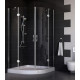 Душевой уголок Vegas Glass AFS 0110 08 01 стекло прозрачное, 110x110, четверть круга, двери распашные