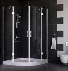 Душевой уголок Vegas Glass AFS 0120 01 01 стекло прозрачное, 120x120, четверть круга, двери распашные