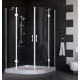 Душевой уголок Vegas Glass AFS 0120 01 01 стекло прозрачное, 120x120, четверть круга, двери распашные