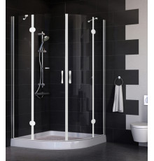 Душевой уголок Vegas Glass AFS 0110 01 01 стекло прозрачное, 110x110, четверть круга, двери распашные