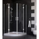 Душевой уголок Vegas Glass AFS 0110 01 01 стекло прозрачное, 110x110, четверть круга, двери распашные