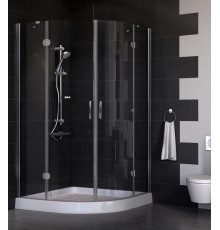 Душевой уголок Vegas Glass AFS 0110 07 01 стекло прозрачное, 110x110, четверть круга, двери распашные