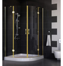Душевой уголок Vegas Glass AFS 0110 09 01 стекло прозрачное, 110x110, четверть круга, двери распашные
