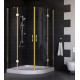 Душевой уголок Vegas Glass AFS 0110 09 01 стекло прозрачное, 110x110, четверть круга, двери распашные