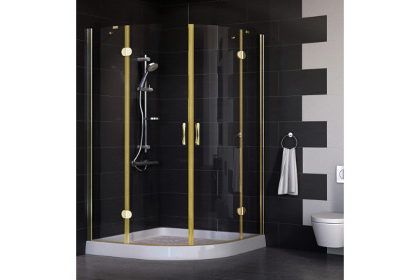 Душевой уголок Vegas Glass AFS 0120 09 01 стекло прозрачное, 120x120, четверть круга, двери распашные