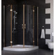Душевой уголок Vegas Glass AFS 0120 05 01 стекло прозрачное, 120x120, четверть круга, двери распашные