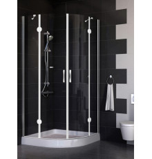 Душевой уголок Vegas Glass AFS 0090 01 01 стекло прозрачное, 90x90, четверть круга, двери распашные