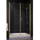 Душевая дверь в нишу Vegas Glass EP-F-2 0140 09 01 R стекло прозрачное, 140, распашная, профиль золото
