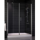 Душевая дверь в нишу Vegas Glass EP-F-2 0155 07 01 R стекло прозрачное, 155, распашная, профиль хром