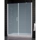 Душевая дверь в нишу Vegas Glass EP-F-2 0160 01 10 L стекло сатин, 160, распашная, профиль белый