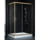 Душевой уголок Vegas Glass ZA-F 0120*100 05 01 профиль бронза, стекло прозрачное, прямоугольный, двери раздвижные