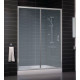 Душевая дверь в нишу Vegas Glass ZP 0150 07 02 профиль матовый хром, стекло шиншилла, раздвижная