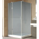Душевой уголок Vegas Glass AFP-Fis Lux 120*100 07 10 L профиль матовый хром, стекло сатин, прямоугольный, двери распашные
