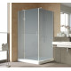 Душевой уголок Vegas Glass AFP-Fis Lux 120*100 07 10 L профиль матовый хром, стекло сатин, прямоугольный, двери распашные