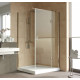 Душевой уголок Vegas Glass AFP-Fis Lux 120*100 05 01 R профиль бронза, стекло прозрачное, прямоугольный, двери распашные