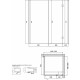 Душевой уголок Vegas Glass AFP-Fis Lux 120*100 05 01 R профиль бронза, стекло прозрачное, прямоугольный, двери распашные