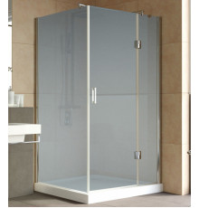 Душевой уголок Vegas Glass AFP-Fis Lux 120*100 08 10 R профиль глянцевый хром, стекло сатин, прямоугольный, двери распашные