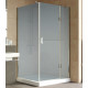 Душевой уголок Vegas Glass AFP-Fis Lux 120*100 08 10 R профиль глянцевый хром, стекло сатин, прямоугольный, двери распашные