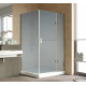 Душевой уголок Vegas Glass AFP-Fis Lux 120*100 08 10 R профиль глянцевый хром, стекло сатин, прямоугольный, двери распашные
