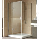 Душевой уголок Vegas Glass AFP-Fis Lux 120*100 08 01 L профиль глянцевый хром, стекло прозрачное, прямоугольный, двери распашные